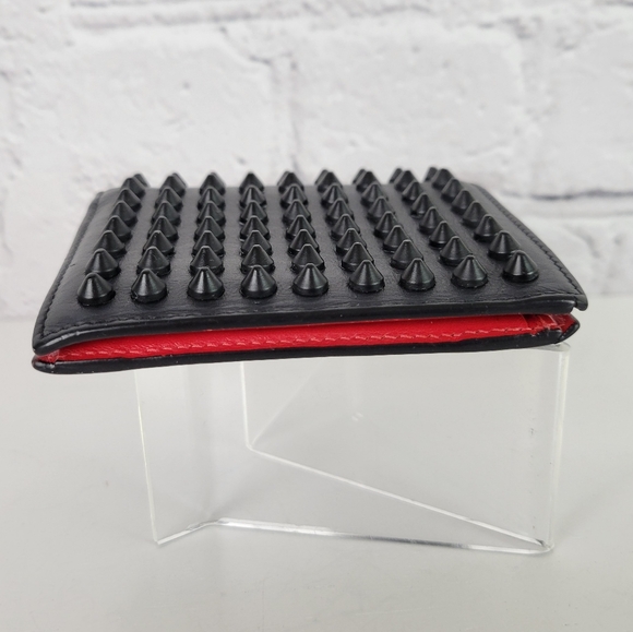 LOUBOUTIN Spiked Bi-fold Wallet - Picture 6 of 13